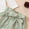 thumbnail image 7 of Douhoow Baby Girls 2PCS Spring Set 3M 6M 12M 18 24M Infant White Long Sleeve Ruffle Romper Daisy Print Pants Headband, 7 of 7