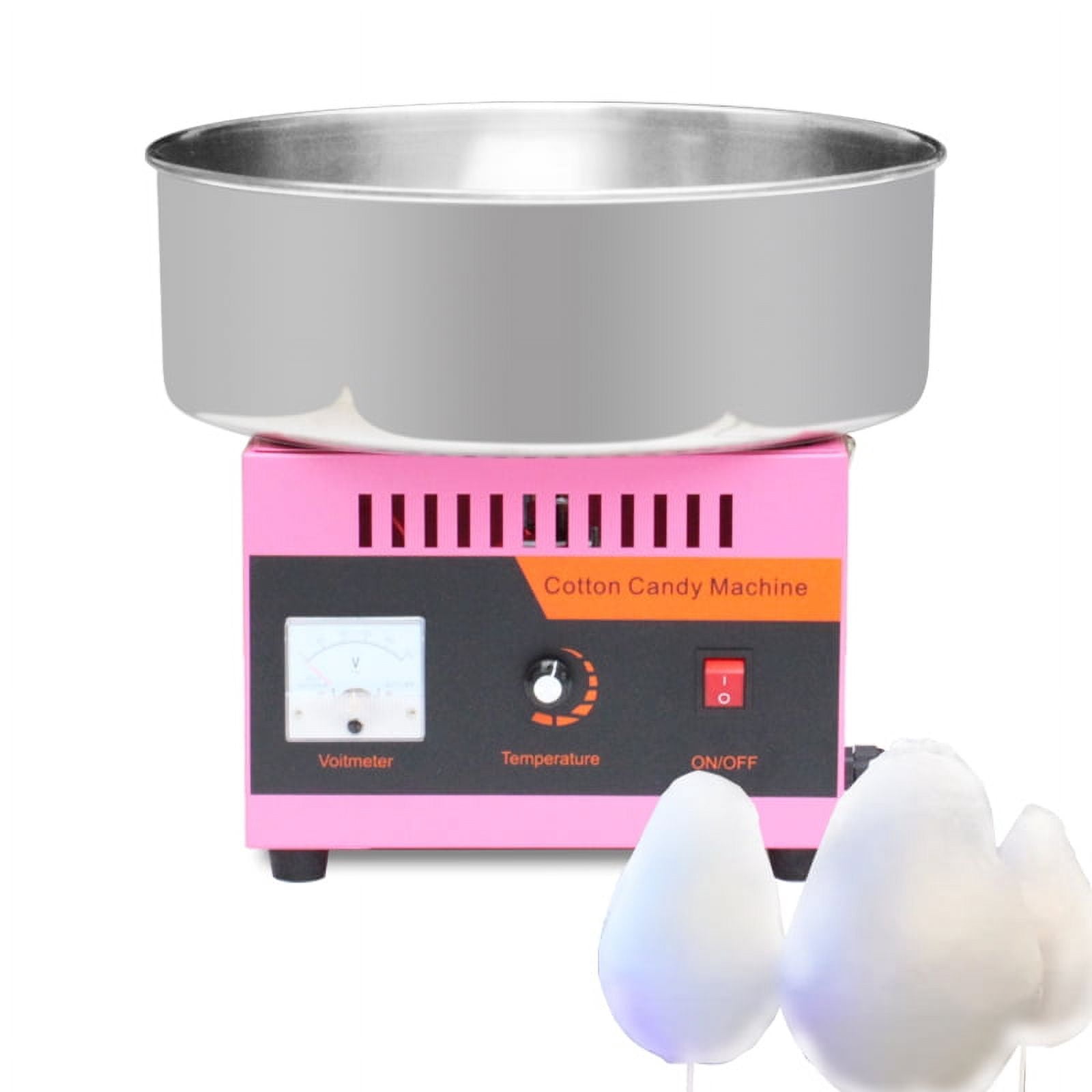 Commercial Cotton Candy Machine  110V  1000W Electric Cotton Candy Floss Maker with Stainless Steel Bowl  Candy Floss Machine for Kids  Pink