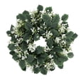 thumbnail image 5 of Artificial Wreath Large Green Leaf Wreath, Durable Front Door Eucalyptus Wreath, Fall Wreath Outdoor for Porch, Festival Wall D, 5 of 8