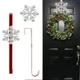 thumbnail image 1 of Xihbxyly Colgador de Puerta Navideño, Gancho de Copo de Nieve de Hierro, Adornos para Calcetines y Regalos, Decoración para Puerta Delantera o Trasera, Encanto Festivo, Fácil de Instalar, Juego de 1, 1 of 5