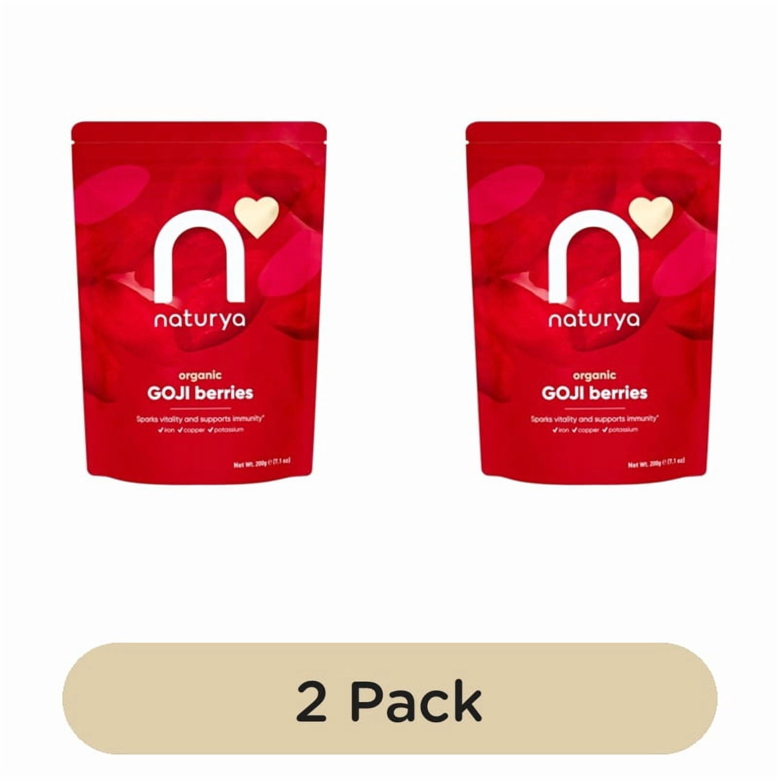 Naturya Organic Sundried Goji Berries 200g, British Import (Pack of 2)