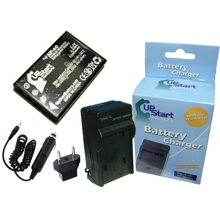 Image of Kodak EasyShare DX7590 Battery and Charger with Car Plug and EU Adapter - Replacement for Kodak KLIC-5000 Digital Camera Batteries and Chargers (1200mAh 3.7V Lithium-Ion)