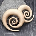 thumbnail image 3 of A Pair of Crocodile Wood Super Spiral Hanger Plug, 3 of 5
