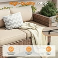 thumbnail image 4 of ELPOSUN Patio Furniture Sofa,All-Weather Outdoor Sofa,Outdoor Loveseat Sofa Couch,Weather Resistant Wicker Loveseat with Deep Seat Cushion (ONLY Loveseat Sofa), 4 of 6