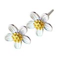 thumbnail image 2 of Minnieouse 1 par de pendientes de flores para mujer para ceremonia de boda, diseño Simple para banquete, pendientes de tuerca para niñas, Ropa, zapatos y accesorios Miscelánea, 2 of 6
