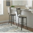 thumbnail image 6 of Powell Holloway 29.5" Metal Bar Stool with Swivel, Pewter, 6 of 18