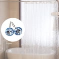 thumbnail image 4 of Kiibsot 12 Pcs Bling Rhinestones Shower Curtain Hooks Bathroom Rolling Hooks, 4 of 5