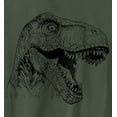 thumbnail image 2 of T-Rex Tyrannosaurus Dinosaur Big Face Crewneck Sweatshirt, 2 of 4