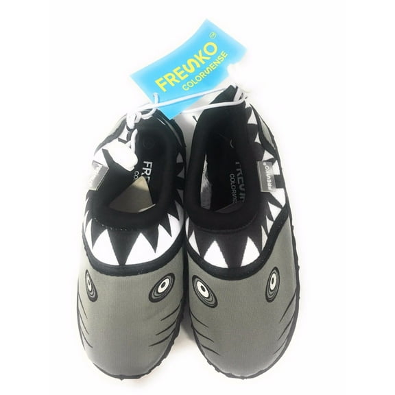 Fresko Toddler Shark Water Aqua Shoes (Black, 9)