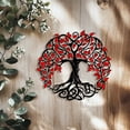 thumbnail image 6 of Metal Wall Art Hanging Decor Iron Modern Wall Sculpture Outdoor Waterproof Accent Piece, Long Lasting Rust Resistant Finish, For Garden Balcony Porch Bedroom Living Room, 6 of 9