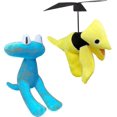thumbnail image 4 of Rainbow Friends Plush, Rainbow Fiends Chapter 2, Cyan Rainbow Friends Plush, Rainbow Friends Toys, Rainbow Friends Birthday Decorations (cyan + Yellow, 4 of 5