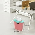 thumbnail image 4 of Bonsaii 8-Sheet Strip Cut Paper Shredder with 3.4 Gallons Wastebasket,Pink & Green, 4 of 7