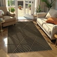 thumbnail image 3 of RUG ROBOT Modern Geometric 3'x5' Area Rugs, Washable Easy Jute Indoor Rugs for Entryway, Non Slip Farmhouse Throw Carpet for Living Room Bedroom Deck Porch, 3 of 10