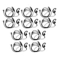 thumbnail image 1 of 2.5MM 1 Pin G Shape Ear Hook Auricular Auricular Y Micrófono Para 2 Radio Bidireccional MH230R MR350R MS350R MT350R , Paquet Sunnimix Auricular PTT Auricular Auricular, 1 of 8
