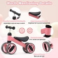 thumbnail image 4 of Infans Baby Balance Bike Toddler Riding Toys  w/ 4 Wheels Pink, 4 of 7