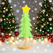 2pcs Outdoor Christmas Decorations 25CM Wall Decor Wooden Tabletop Christmas Tree Decorations-standing Solid Wood Ornaments-tyle Decorative Base Handicrafts Gifts