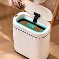 thumbnail image 4 of keepw Sensor Trash Can With Silent Opening System - Wide For Every Room Silent Opening And Closing ABS Plastic Trash Bin emerald green 8L, 4 of 6