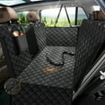 thumbnail image 3 of Dog Back Seat Covers For Trucks, 100% Waterproof With Big Mesh Window, XL Nonslip Scratchproof Dog Truck Hammock, Heavy Duty Seat Covers For Full Sized Pickup Trucks F150- Black, 3 of 8