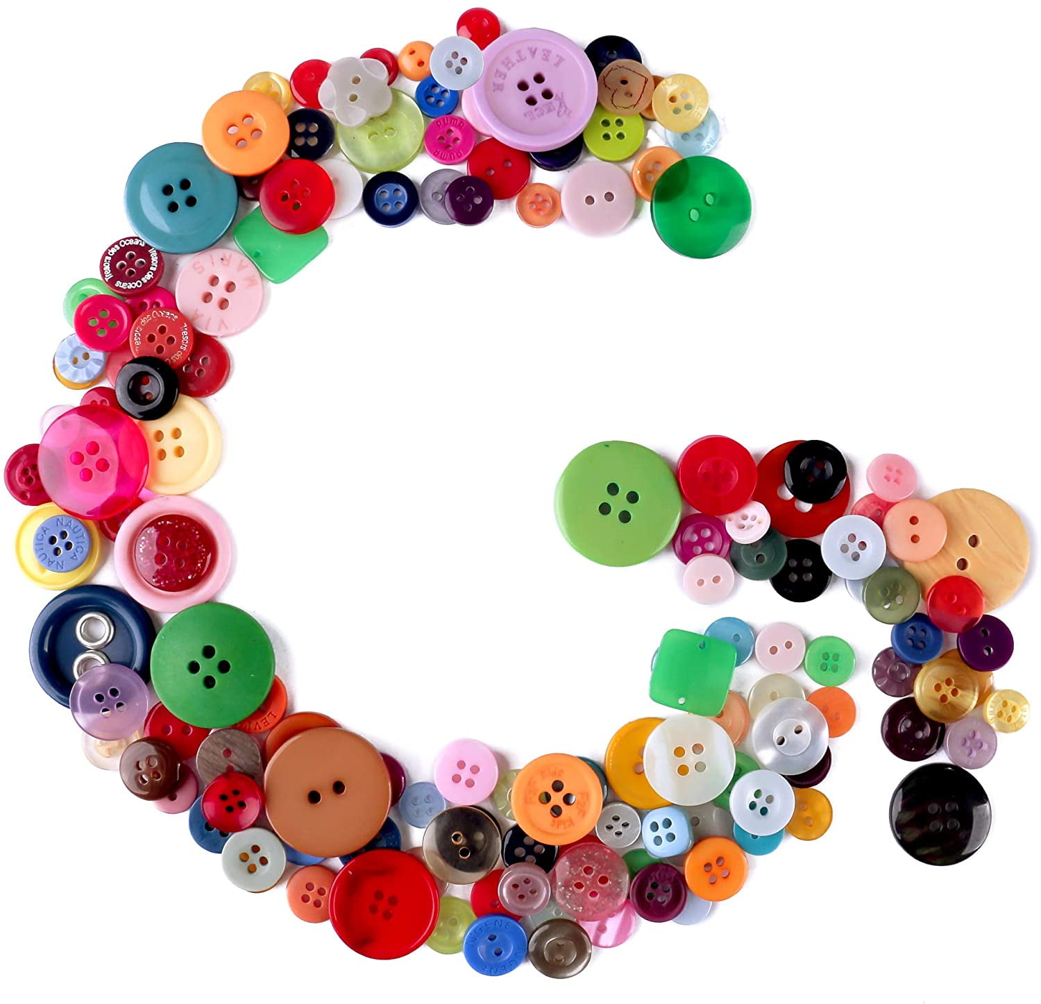 Pack of 150 Buttons Colourful Buttons Children Buttons for Crafts Plastic  Craft Buttons Resin Buttons Round Sewing Buttons Small Buttons for Crafts 2