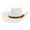 White, variant on Western Painted Cowboy Straw Hat Outdoor Sun Protection Wide Brim Summer Beach Cowgirl Hat for Unisex