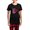 With Red Plaid Pant, variant on CafePress - Three Big Lips Women's Dark Pajamas - Women's Short Sleeve Print T-Shirt and Pants Dark Cotton Pajama Set