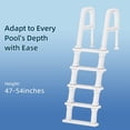 thumbnail image 4 of UPHYB 5-Step Pool Ladder with Double Handrails and Non-Slip Steps for 47“-54” In-Ground Pools, White, 4 of 7