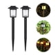 thumbnail image 5 of 4 luces solares para jardín, impermeables, LED, para exteriores, color negro, 5 of 6