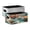 Black And White Line 70S Retro Style, variant on Felt Storage Bins 2-Pack Foldable Space-Saving Organizer For Home Office Leaves Elegant Color