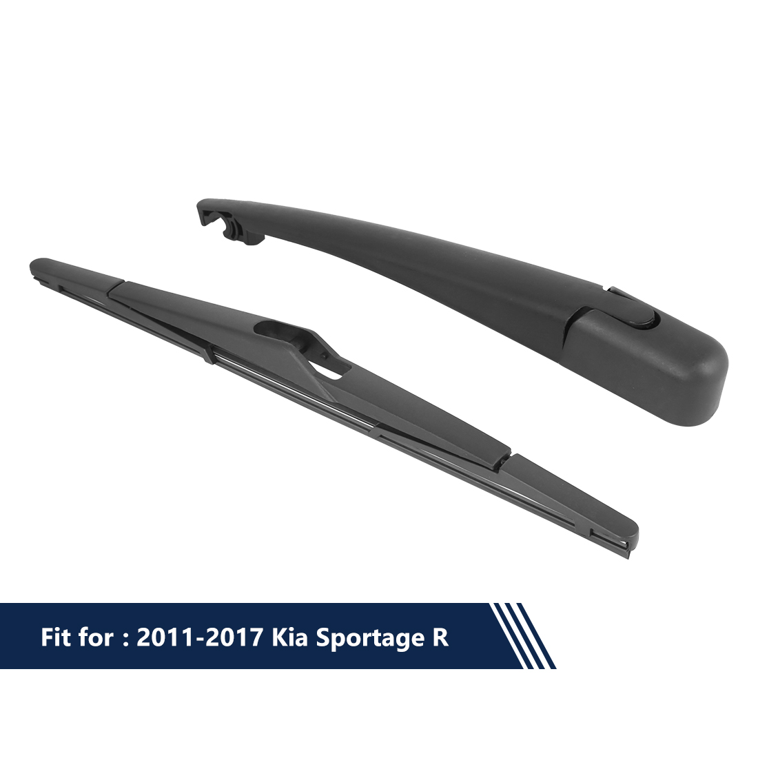 Black Rear Windshield Wiper Blade Arm Set for for Kia Sportage R 2011-2017 12" 310mm - image 6 of 6