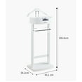 thumbnail image 4 of Multifunctional Mute Valet Stand with Trouser Rail Clothes Rack with Shoe Rack and Drawer for Hallway Changing Room Jacket Hanger Easy to Assemble, 4 of 4