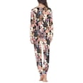 thumbnail image 3 of Renewold 2 Pieces Easter Egg Rabbit Pajamas for Women Casual Daily Wear Athletic Clothing Softness Sweatpants Lounge Set Size M Stretchy Long Sleeve Sweatsuit, 3 of 4