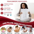 thumbnail image 3 of Core Products Tri-Core Cervical Support Pillow – Firm Orthopedic Neck Pillow for Pain Relief, Back and Side Sleepers – Ergonomic Contour Pillow – Assembled in USA, Midsize, 3 of 8