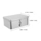 thumbnail image 2 of unbranded Caja Metálica Plateada Con Abatible Para Almacenamiento Y Organización De Escritorio, 2 of 8