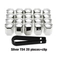 thumbnail image 4 of Sidaley Tapa de válvula de neumático de coche ABS de 20 piezas, reemplazo elegante portátil, pieza protectora Hexagonal para vehículo automotriz Vehículos, repuestos y accesorios Mis Plata Sidaley VI018341-02, 4 of 6