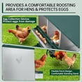 thumbnail image 4 of Bingirl Nesting Boxes for Chickens, 4 Compartment Metal Chicken Nesting Box with Swing Perch, Rollout Egg Collection, Wall Mountable Chicken Nesting Boxes for Laying Eggs, 4 of 6