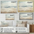 thumbnail image 4 of Designart "Contemporary River In Beige And Grey Tones" Coastal Ocean Floater Framed Canvas Prints, 4 of 5