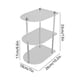 thumbnail image 3 of Clear Plastic Desktop Organizer Shelf with Metal Frame for Cosmetics and Toiletries Storage, 2-Tier or 3-Tier, 3 of 6