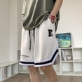 thumbnail image 5 of Pantalones cortos deportivos de marca de moda para hombre, pantalones casuales de moda de cinco puntos finos de verano, pantalones de baloncesto sueltos, 5 of 5