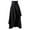Black, variant on Fesfesfes Women Skirt Solid Punk Casual Ruched Midi High Waist Skirt Clothes Sale