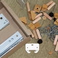 thumbnail image 4 of ELAYARD 16Ud Soportes Para Guías De Cajón De Montaje Central Para Muebles Y Gabinetes, 4 of 8