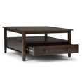 thumbnail image 2 of Table Basse en Bois Warm Shaker 36 Pouces L. 1 Table et 20 Pouces L. 2 Tables d'Appoint en Brun Tabac, 2 of 10