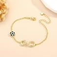 thumbnail image 4 of NICKSUN Stocking Stuffers Christmas Gift- Baseball/Softball/Football/Soccer/Basketball/Tennis/Volleyball Infinity Bracelets for Women,14K Gold Plated Sport Accessories Birthday Gifts for Women Mom, 4 of 6