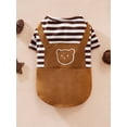 thumbnail image 1 of 1pc Overall Bear Design Pet Dog Clothes For Spring And Autumn, 1 of 5