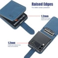 thumbnail image 6 of Allytech Case for Samsung Galaxy Z Flip 4 2022, Z Flip 4 Case with Card Holder Premium PU Leather Flip Wallet Shockproof Case for Samsung Z Flip 4, Blue, 6 of 6