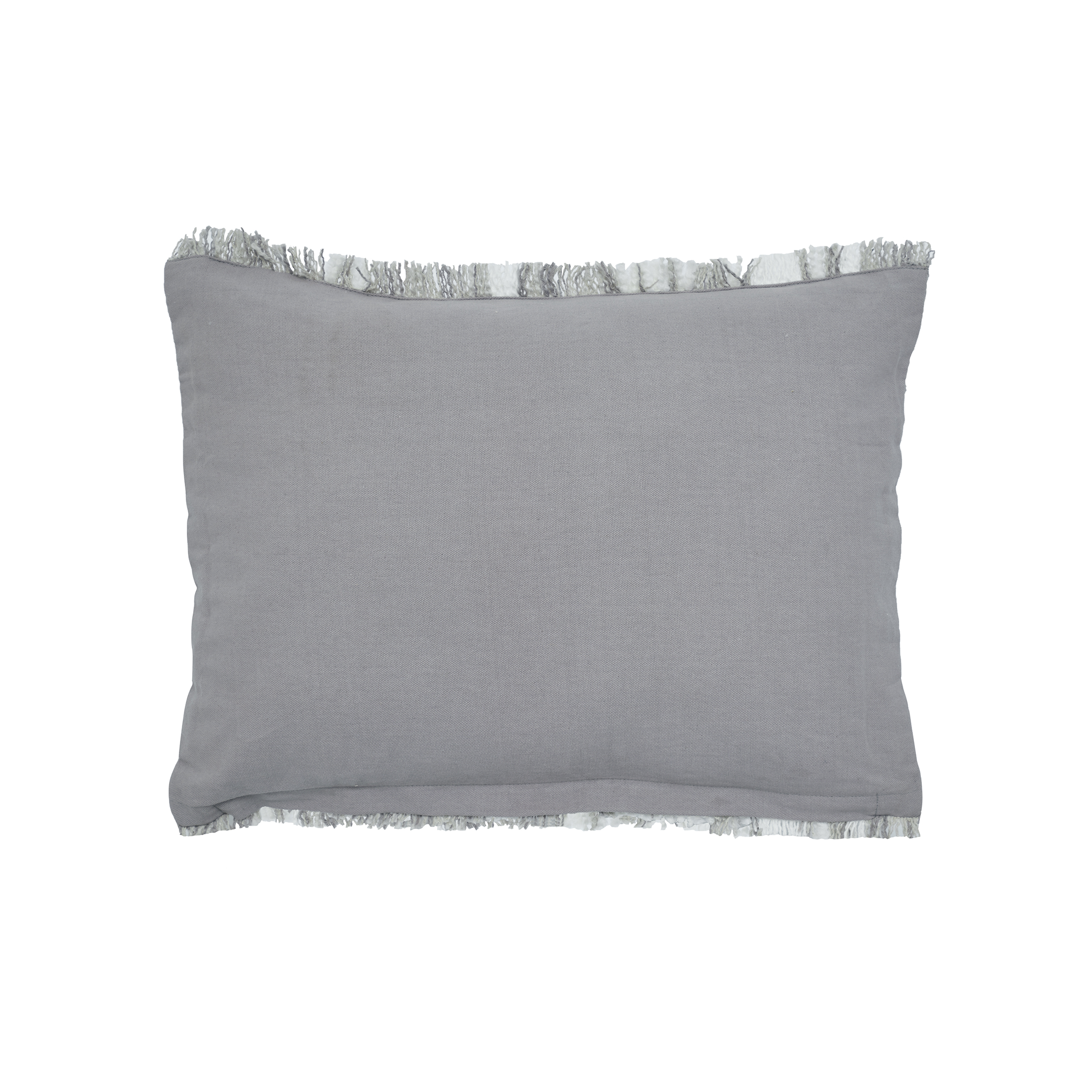 (2 pack) Better Homes & Gardens Lulu 14 in x 20 in Silver Plaid Cotton-Rich Decorative Pillow