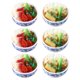 thumbnail image 1 of 6 uds comida de imitación celadón cubierta de cuenco arroz refrigerador pegatina mensaje pegatina, 1 of 5