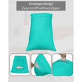 thumbnail image 7 of Aqua Grunge Street Style Painting Brush Print Ombre Design Illustration Pillow Covers King Size 2 Pack, Soft Bed Throw Pillowcases Breathable Long Lumbar Body Pillow Sham Cover for Bed Sofa 20''x36'', 7 of 7