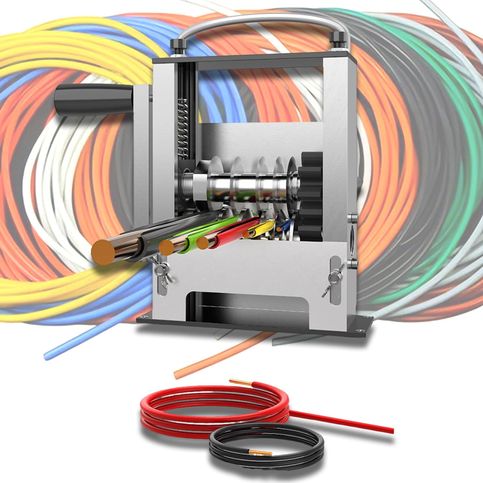 Wire Stripper Machine Cable Stripper Wire Peeler Adjustable Hand Crank for Scrapping Copper and Aluminum Wires