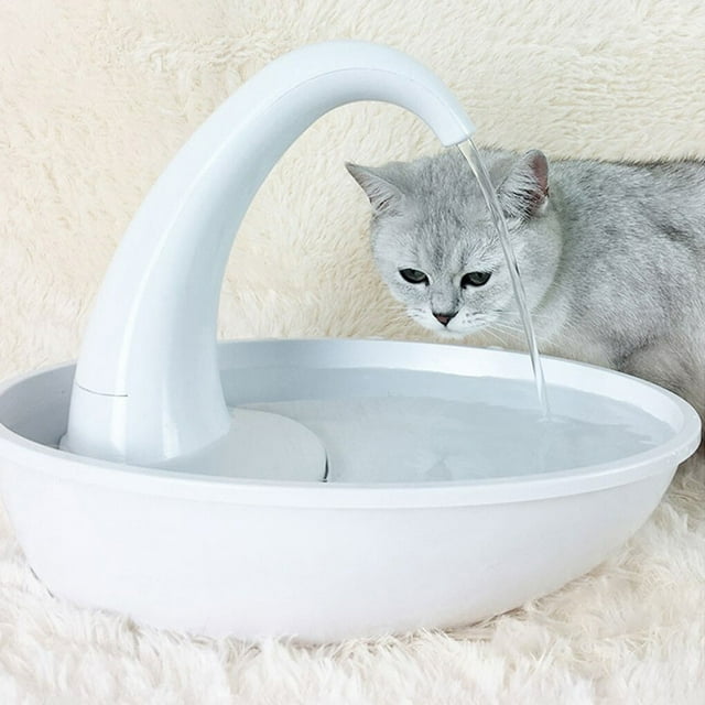facefd Animal Shape Water Dispenser Pet Automatic Fountain Drinker Water Drinking Filter Bowl, Water Dispenser