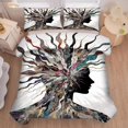 thumbnail image 2 of Abstract Art Comforter Sets King Size All Season Bed Set Soft Bedding Sets Character Portrait Bedding Quilt for Kids Teen Girls 1 Comforter+ 2 Pillowcases, 2 of 14